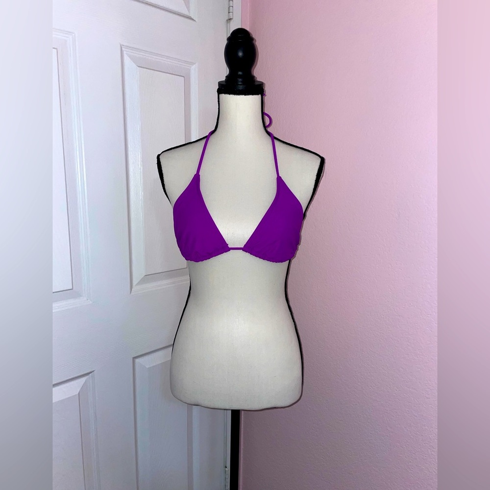 Swim suit top, color purple, size M, brand Ob
